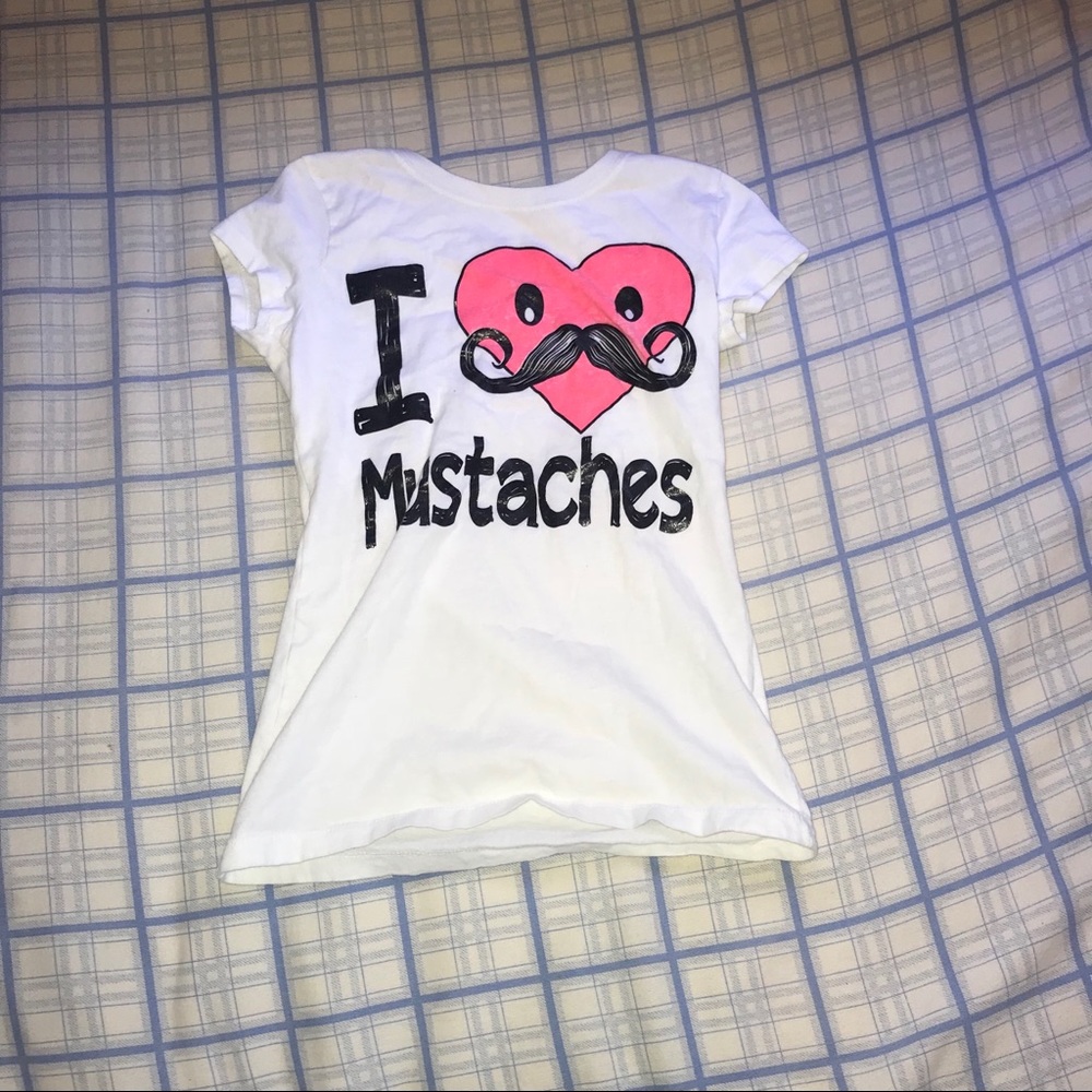 Girls Mustache Shirt